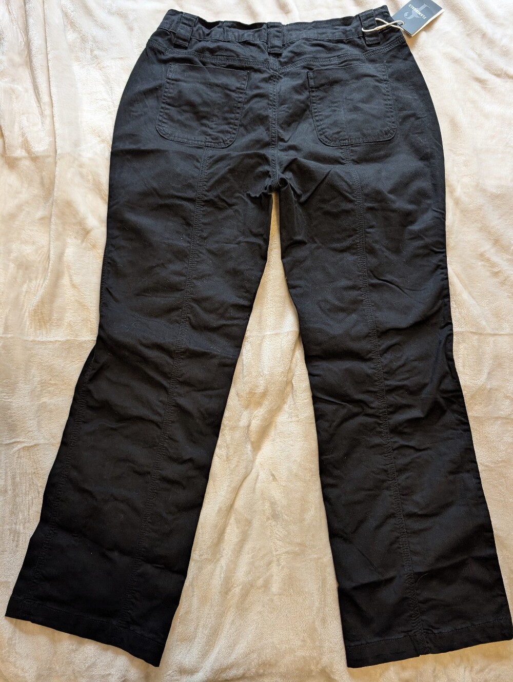 Flamingals Straight Leg Mid Rise Cargo Style Pants Stitch Detail NWT XL - Picture 6 of 8